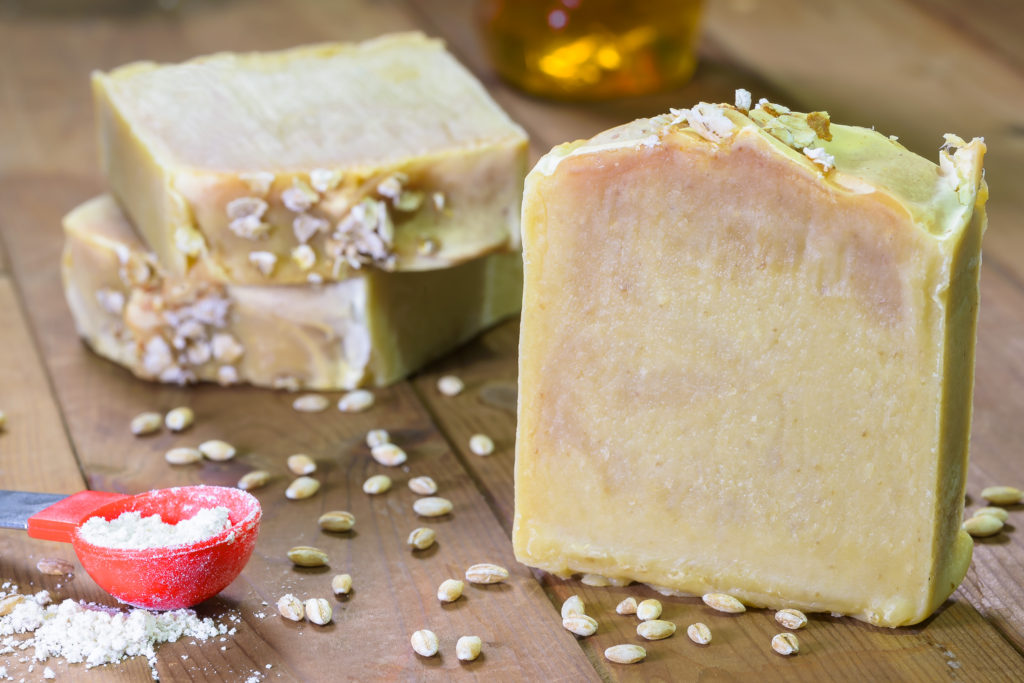 honey and oatmeal soap